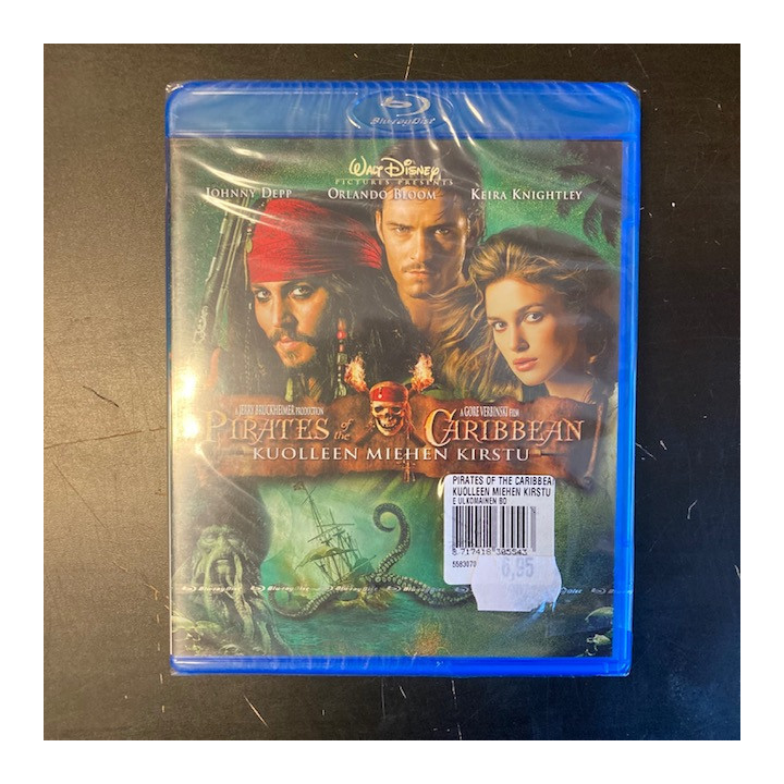 Pirates Of The Caribbean - kuolleen miehen kirstu Blu-ray (avaamaton) -seikkailu-
