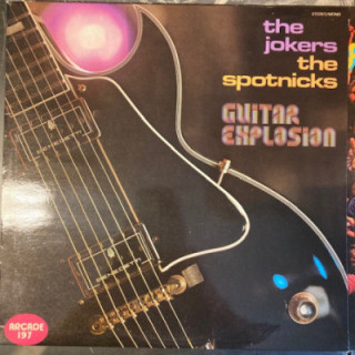 Jokers / The Spotnicks - Guitar Explosion LP (VG+-M-/VG+) -rautalanka-