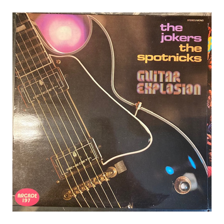 Jokers / The Spotnicks - Guitar Explosion LP (VG+-M-/VG+) -rautalanka-