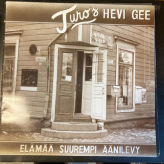 Turo's Hevi Gee - Elämää suurempi äänilevy LP (VG+-M-/M-) -huumorimusiikki-