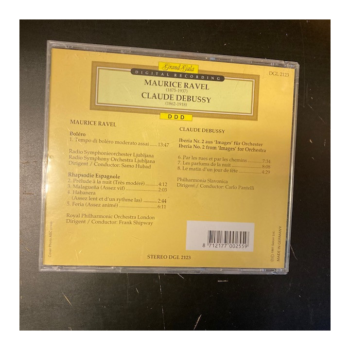 Ravel / Debussy - Bolero / Rhapsodie Espagnole / Iberia CD (VG+/M-) -klassinen-