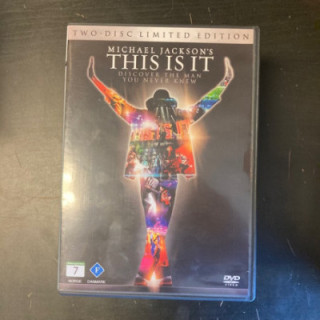 Michael Jackson's This Is It (limited edition) 2DVD (VG/M-) -dokumentti-