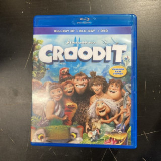 Croodit Blu-ray 3D+Blu-ray+DVD (M-/M-) -animaatio-