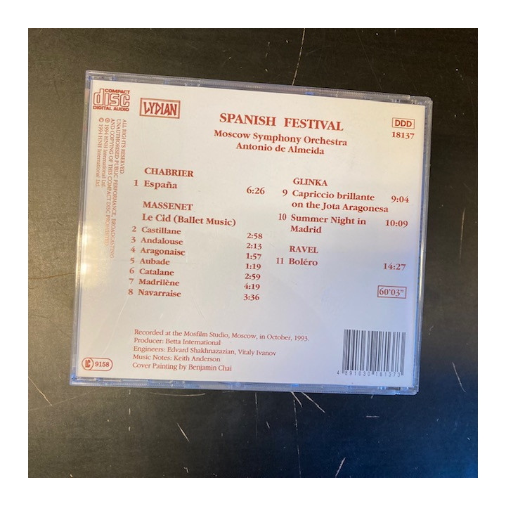 Moscow Symphony Orchestra - Spanish Festival CD (M-/M-) -klassinen-