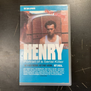 Henry - Portrait Of A Serial Killer VHS (VG+/M-) -jännitys- (hollanninkielinen tekstitys)