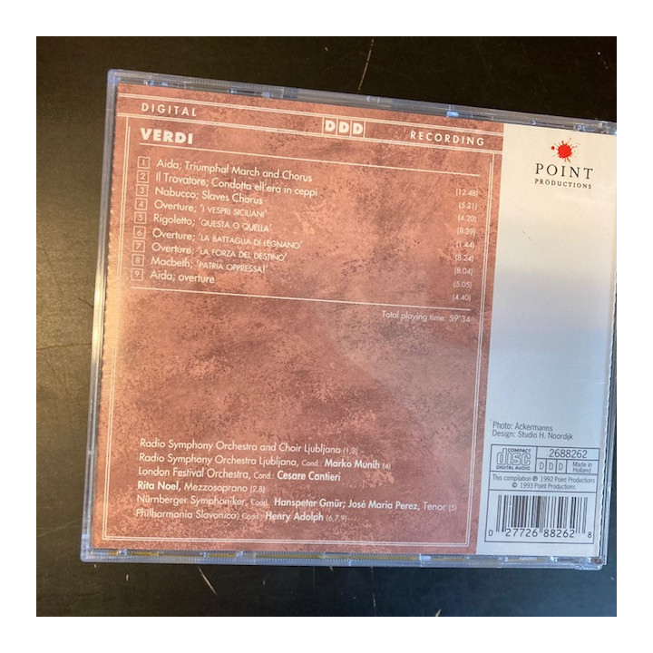 Verdi - The Best Of CD (VG+/M-) -klassinen-