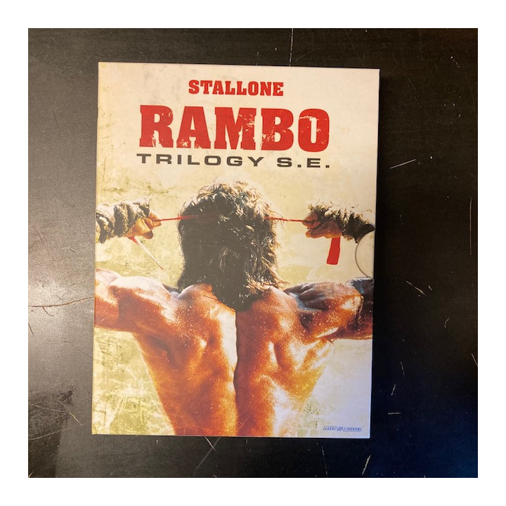 Rambo Trilogy S.E. 3DVD (VG-VG+/M-) -toiminta-