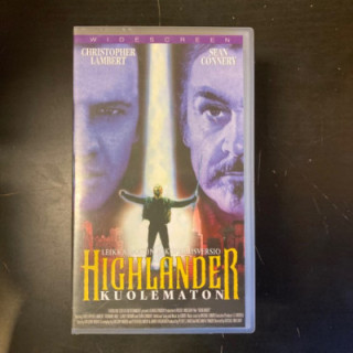 Highlander - kuolematon VHS (VG+/M-) -toiminta/fantasia-