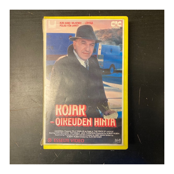 Kojak - oikeuden hinta VHS (VG+/VG+) -draama/jännitys-