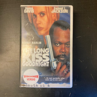 Long Kiss Goodnight VHS (VG+/VG+) -toiminta-