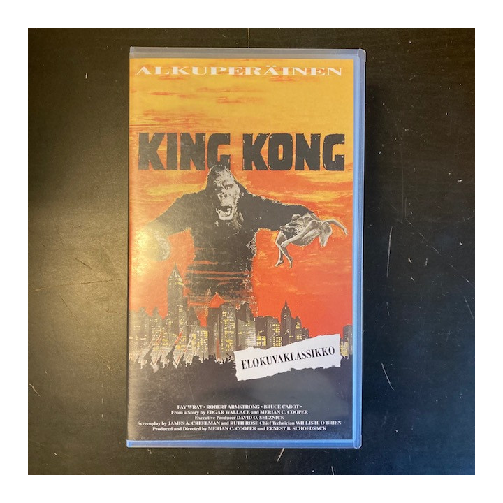 King Kong (1933) VHS (VG+/M-) -seikkailu-