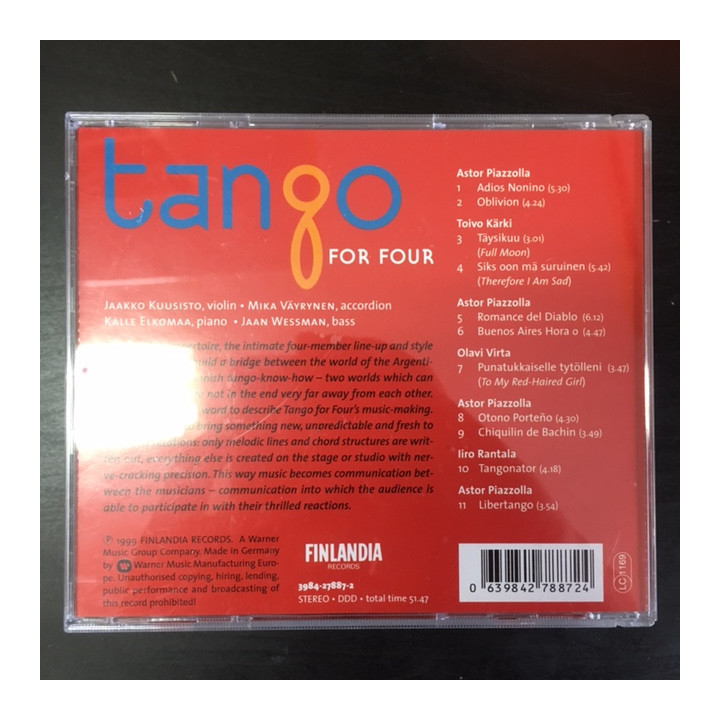Tango For Four - Tango For Four CD (VG+/M-) -klassinen-