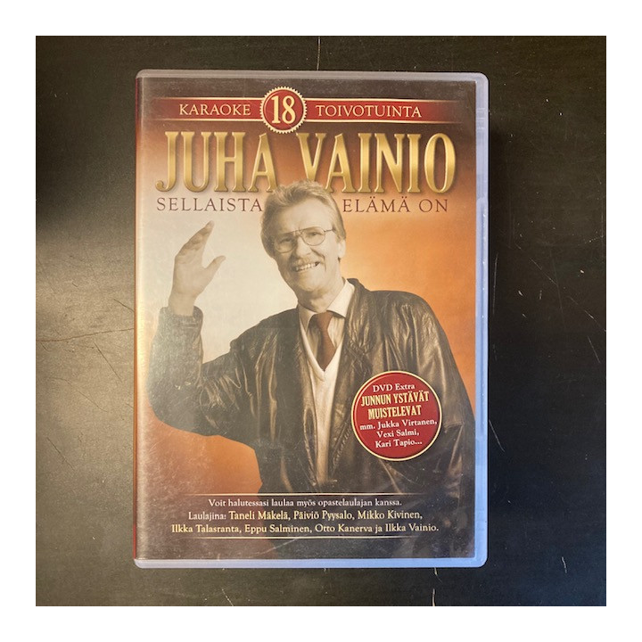 Juha Vainio - Sellaista elämä on DVD (VG+/M-) -karaoke-