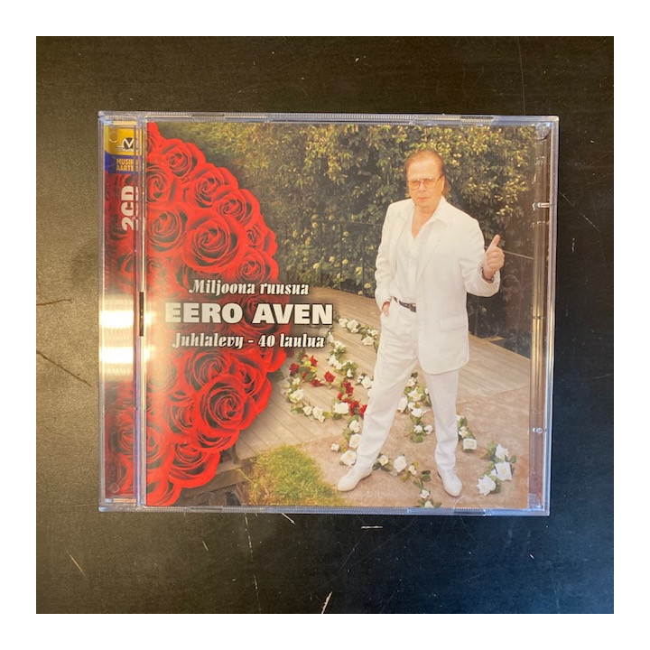 Eero Aven - Miljoona ruusua (juhlalevy - 40 laulua) 2CD (VG+/M-) -iskelmä-