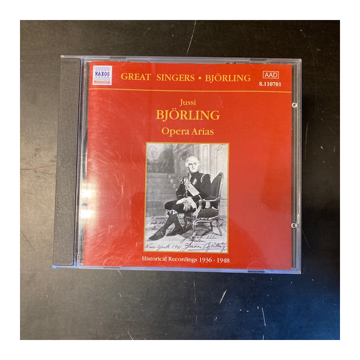Jussi Björling - Opera Arias CD (M-/M-) -klassinen-
