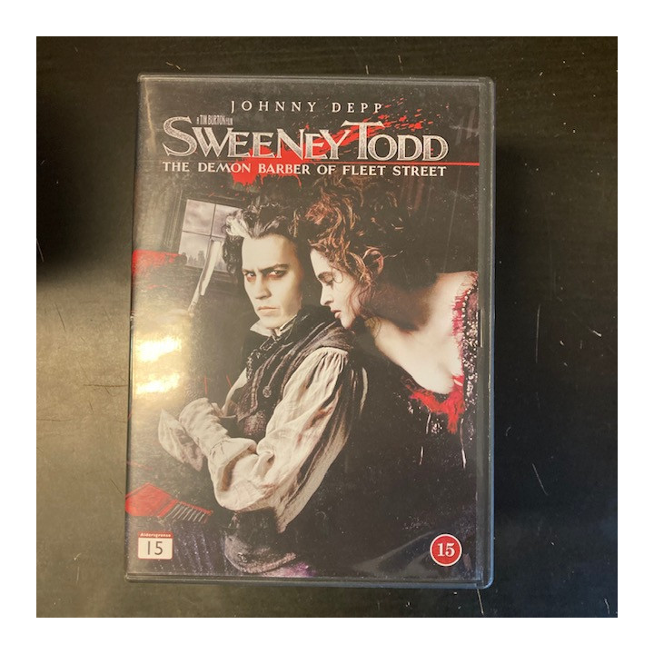 Sweeney Todd - Fleet Streetin paholaisparturi DVD (VG+/M-) -jännitys-