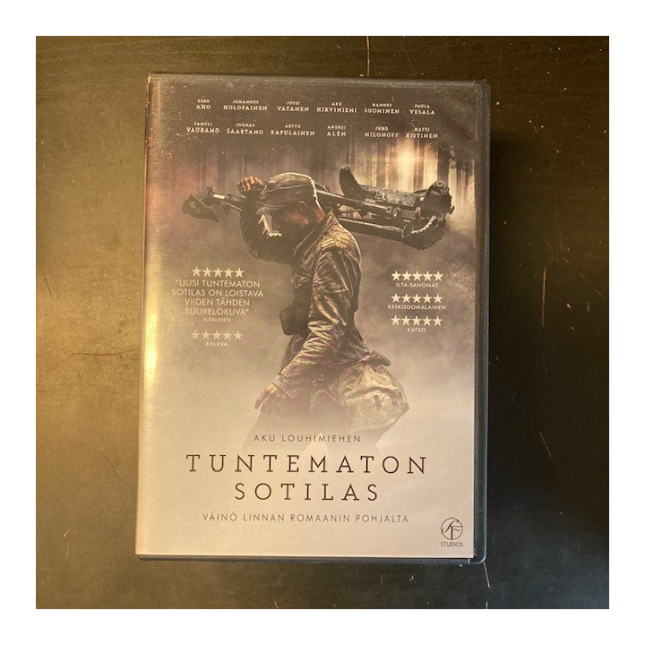 Tuntematon sotilas (2017) DVD (M-/M-) -sota/draama-