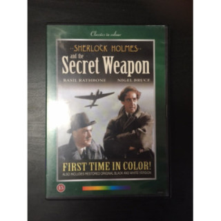 Sherlock Holmes ja salainen ase DVD (VG+/M-) -jännitys-