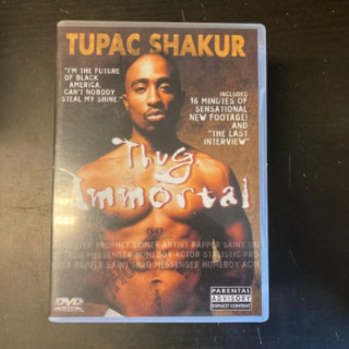 Tupac Shakur - Thug Immortal DVD (M-/M-) -dokumentti- (ei suomenkielistä tekstitystä)