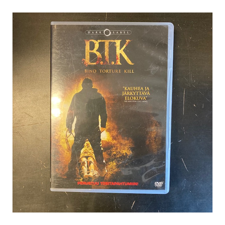 B.T.K. DVD (VG+/M-) -kauhu/draama-