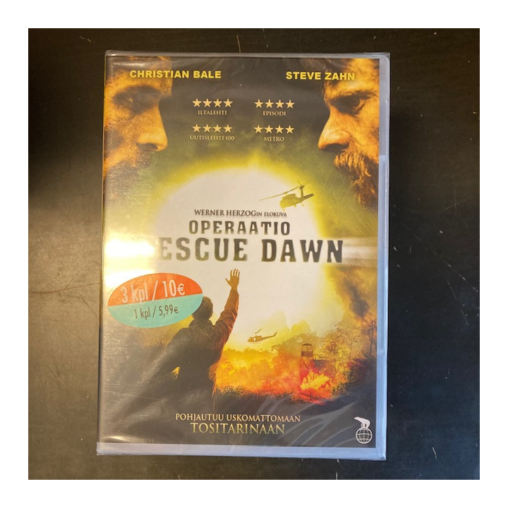 Operaatio Rescue Dawn DVD (avaamaton) -seikkailu/draama-