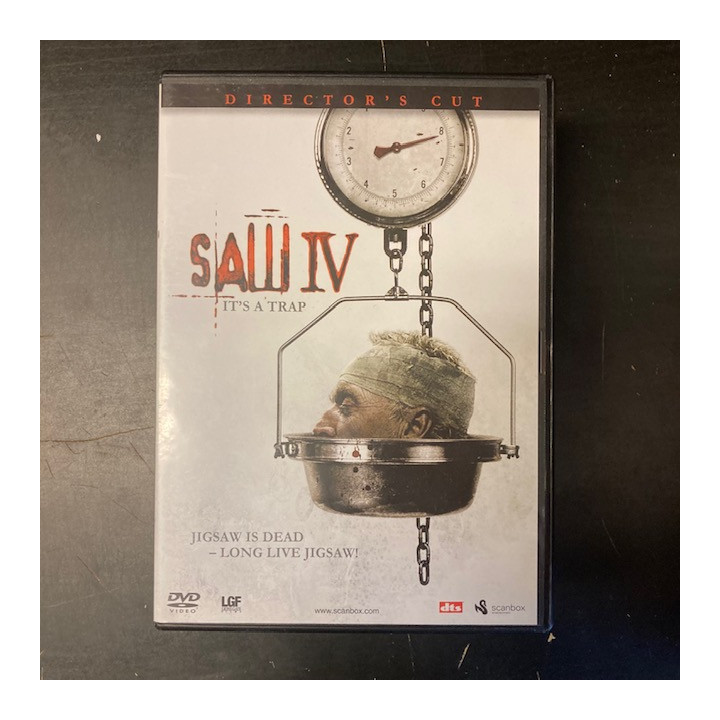 Saw IV (director's cut) DVD (M-/M-) -kauhu-