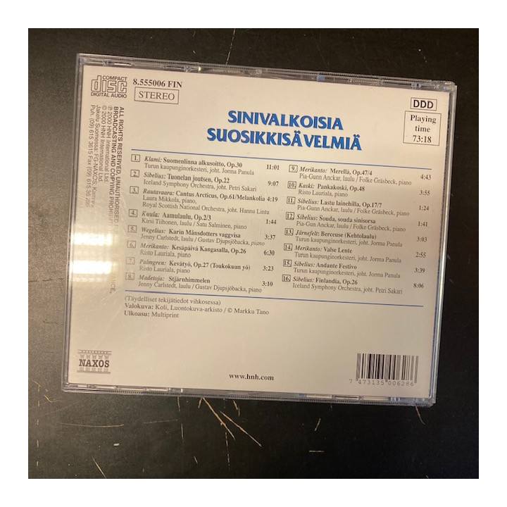 Sinivalkoisia suosikkisävelmiä CD (M-/M-) -klassinen-