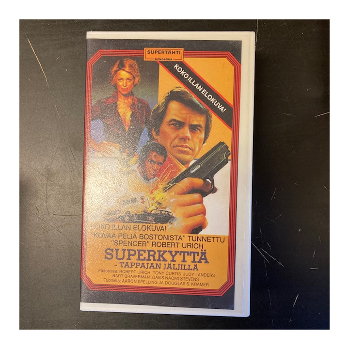 Superkyttä - tappajan jäljillä VHS (VG+/M-) -jännitys-