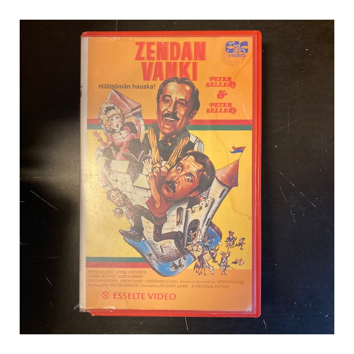 Zendan vanki (1979) VHS (VG+/VG+) -seikkailu/komedia-