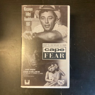 Cape Fear (1961) VHS (VG+/M-) -jännitys-
