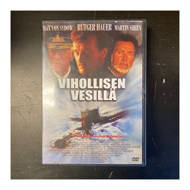 Vihollisen vesillä DVD (VG+/VG+) -sota-