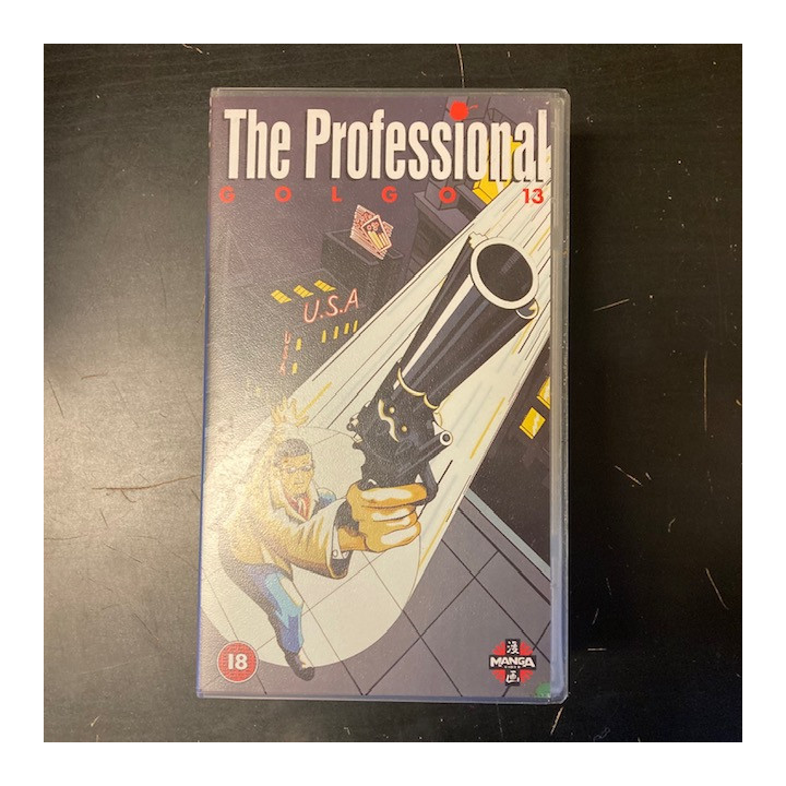 Golgo 13 - The Professional VHS (VG+/M-) -anime- (ei suomenkielistä tekstitystä)