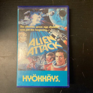 Hyökkäys. VHS (VG+/VG+) -draama/sci-fi-