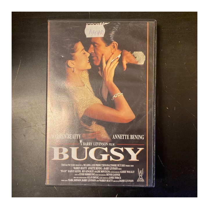 Bugsy VHS (VG+/VG+) -draama-