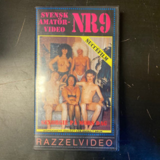 Svensk amatörvideo Nr 9 VHS (VG+/M-) -aikuisviihde-