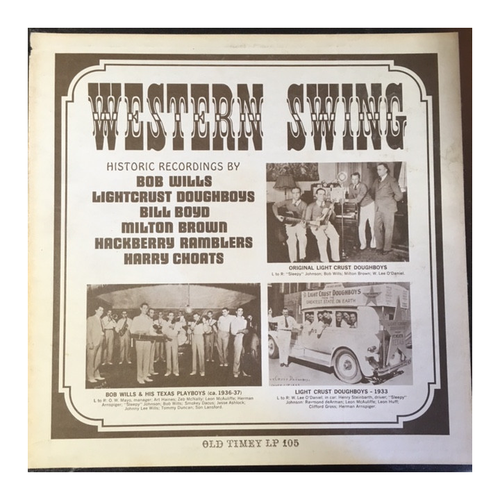 V/A - Western Swing LP (VG+/VG+)