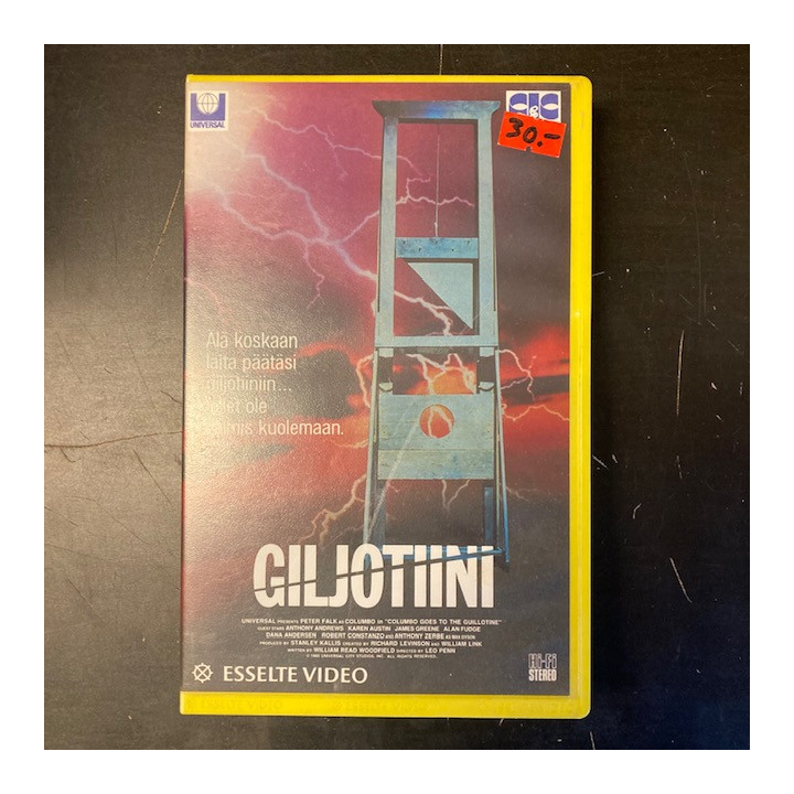 Giljotiini VHS (VG+/M-) -draama-