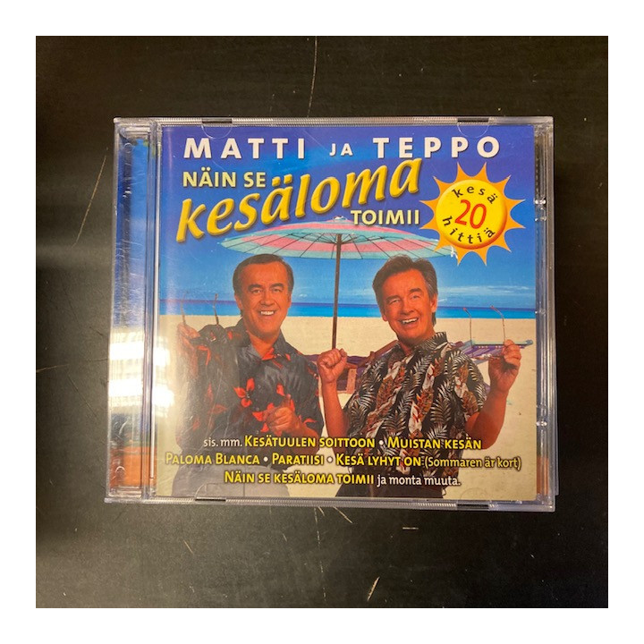 Matti ja Teppo - Näin se kesäloma toimii CD (M-/VG+) -iskelmä-