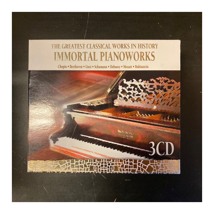Immortal Pianoworks 3CD (VG+-M-/VG+-M-) -klassinen-