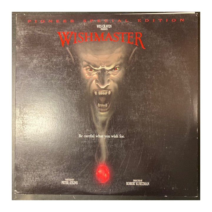 Wishmaster LaserDisc (VG+/VG) -kauhu-