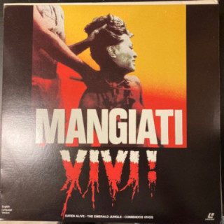 Mangiati Vivi! (Eaten Alive!) LaserDisc (VG+/M-) -kauhu-
