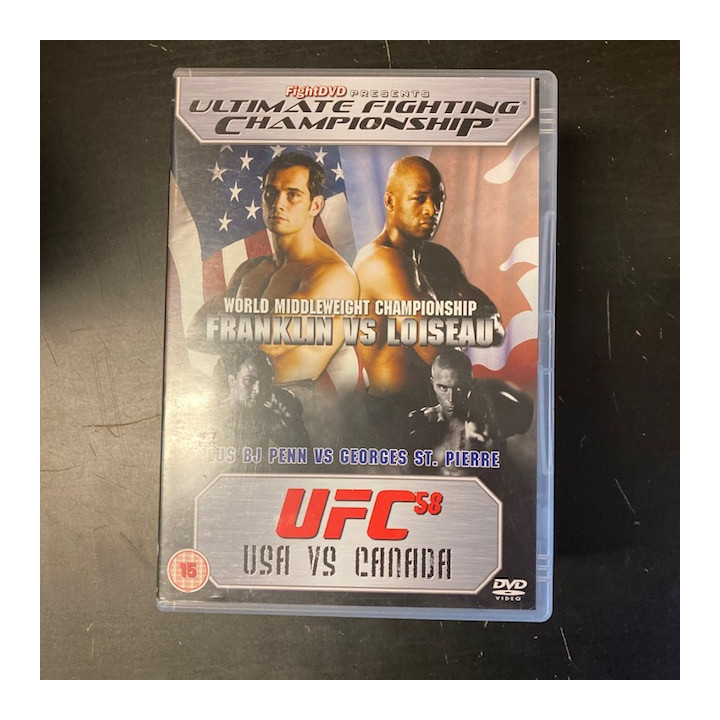 UFC 58 - USA Vs. Canada DVD (VG+/M-) -vapaaottelu-