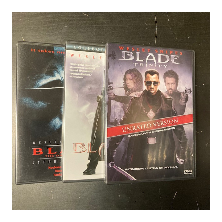 Blade trilogia 5DVD (VG+-M-/M-) -toiminta/kauhu-