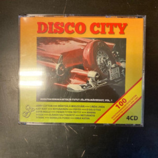 V/A - Disco City (huoltoasemakaseteilta tutut jäljitelmäversiot Vol.1) 4CD (VG+-M-/M-)