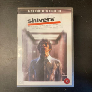 Shivers DVD (VG+/M-) -kauhu/sci-fi- (ei suomenkielistä tekstitystä)