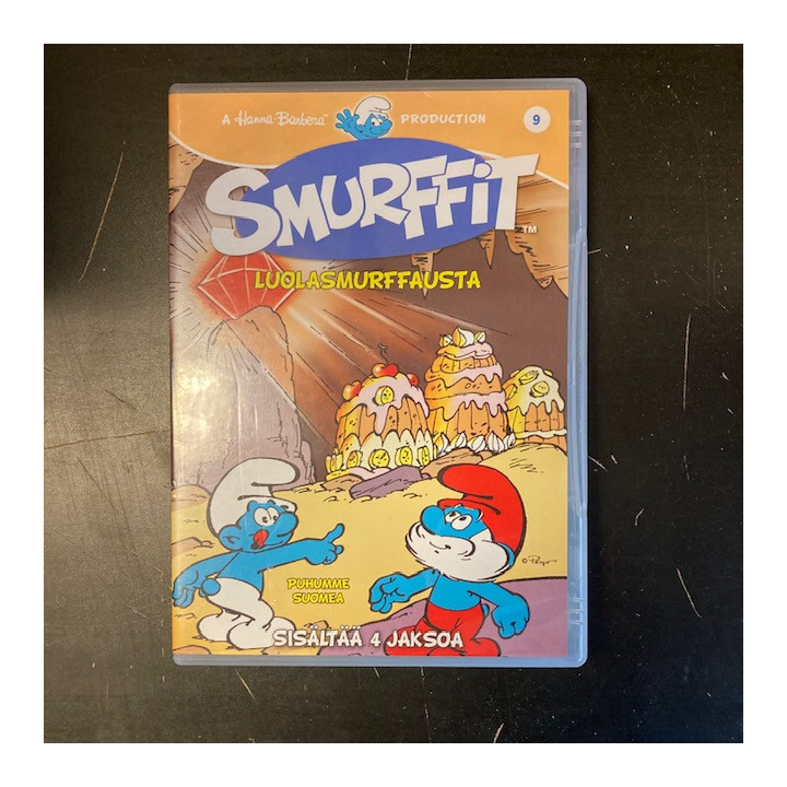 Smurffit 9 - Luolasmurffausta DVD (VG+/M-) -animaatio-