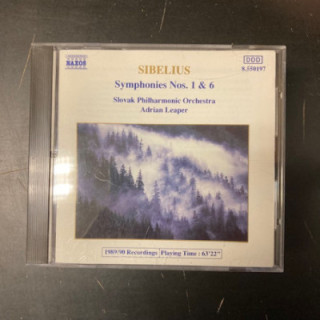 Sibelius - Symphonies Nos. 1 & 6 CD (M-/M-) -klassinen-