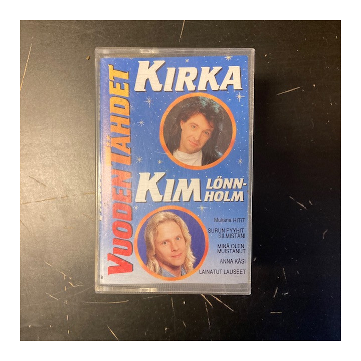 Kirka / Kim Lönnholm - Vuoden tähdet C-kasetti (VG+/M-) -pop rock-