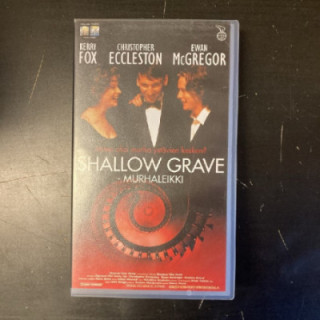 Shallow Grave - murhaleikki VHS (VG+/M-) -jännitys-
