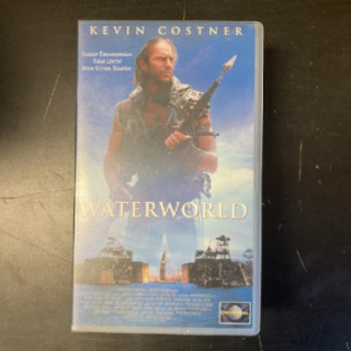 Waterworld VHS (VG+/M-) -seikkailu/sci-fi-